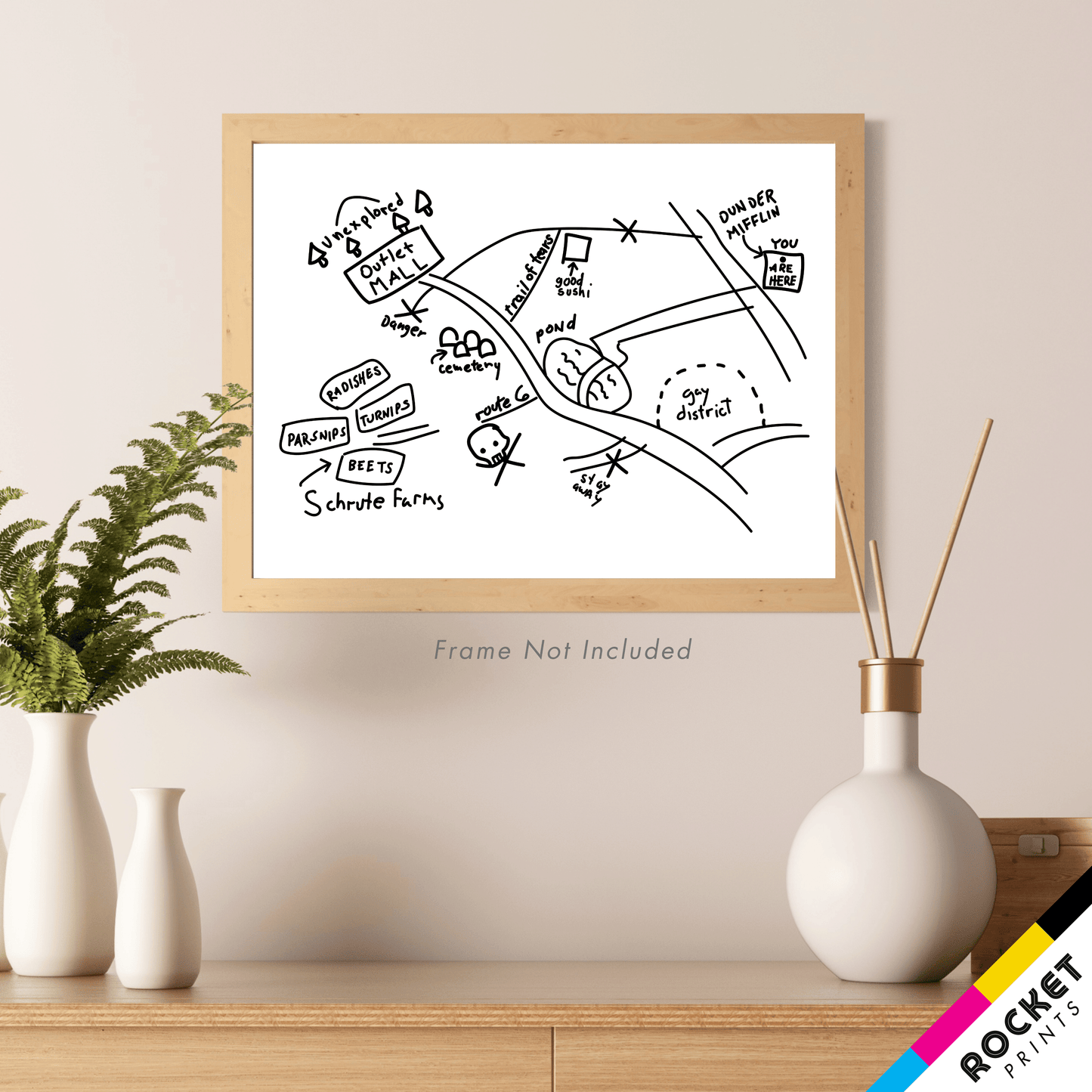 Schrute Farms Map Poster