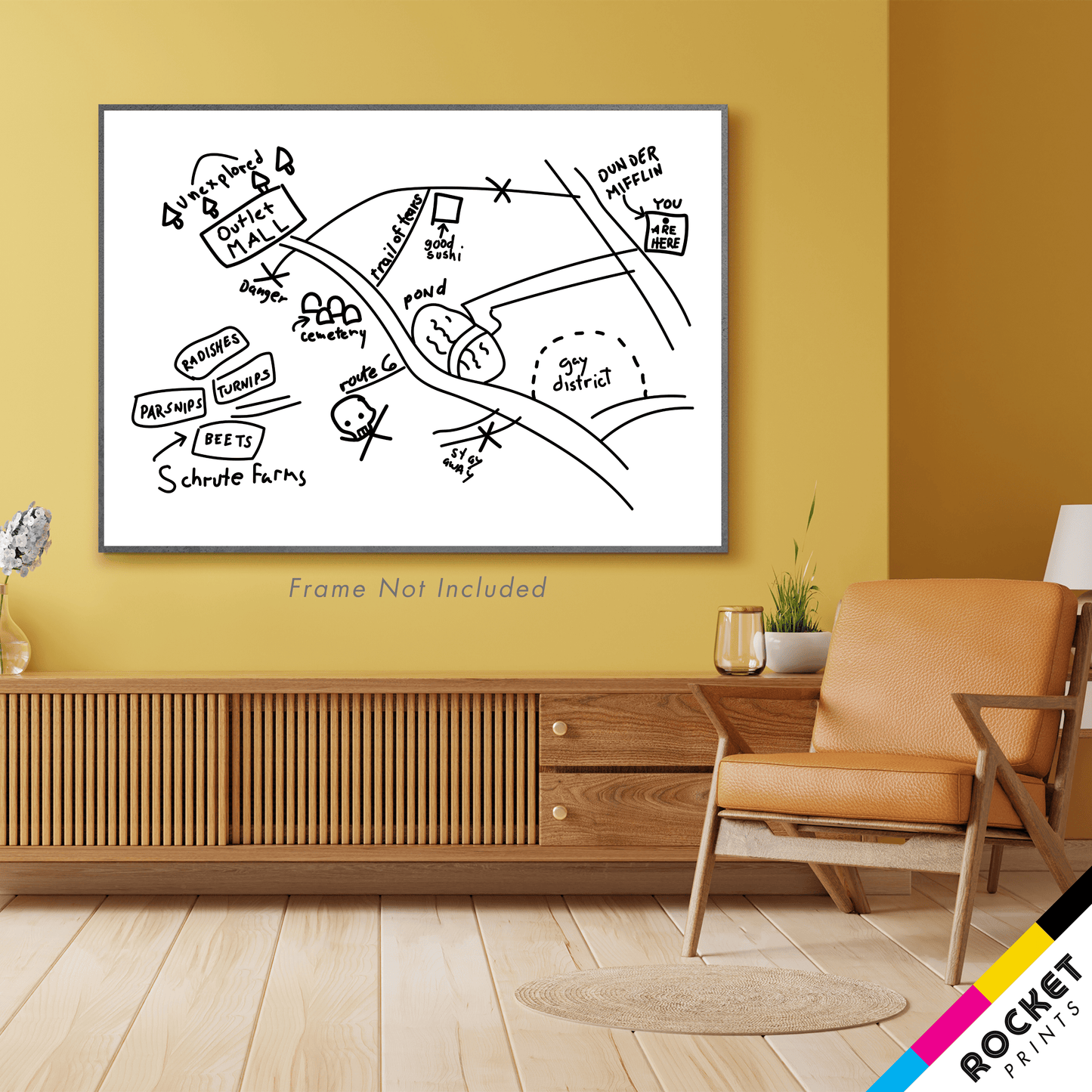 Schrute Farms Map Poster