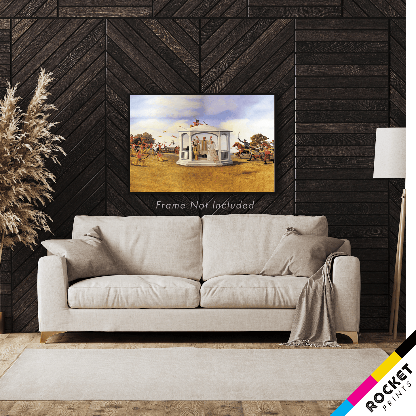 Turnbill Mansion Wedding Pawnee City Hall Mural Poster
