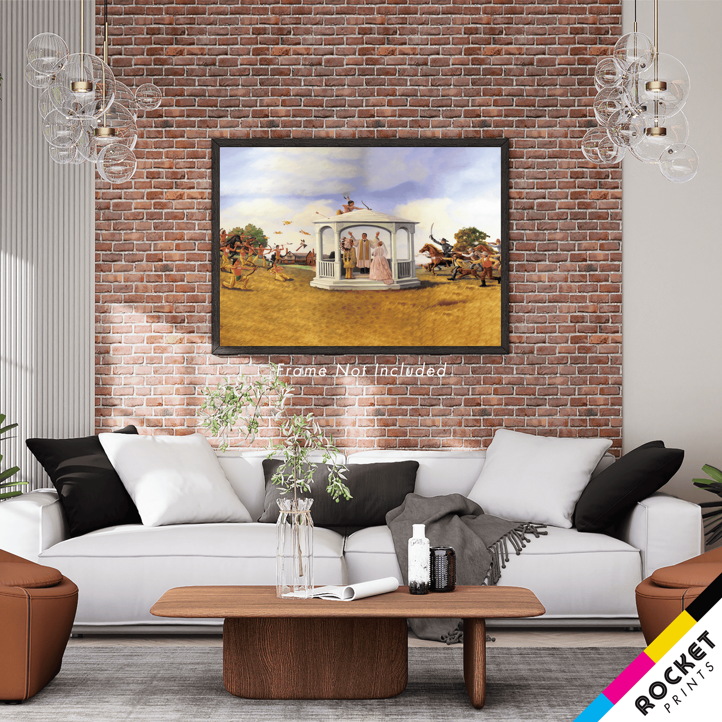 Turnbill Mansion Wedding Pawnee City Hall Mural Poster