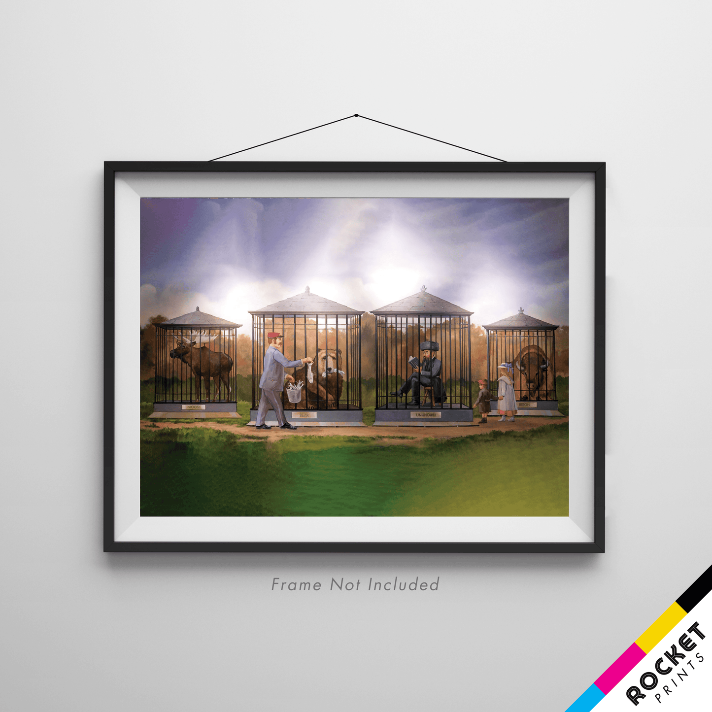 Pawnee Zoo Pawnee City Hall Mural Poster