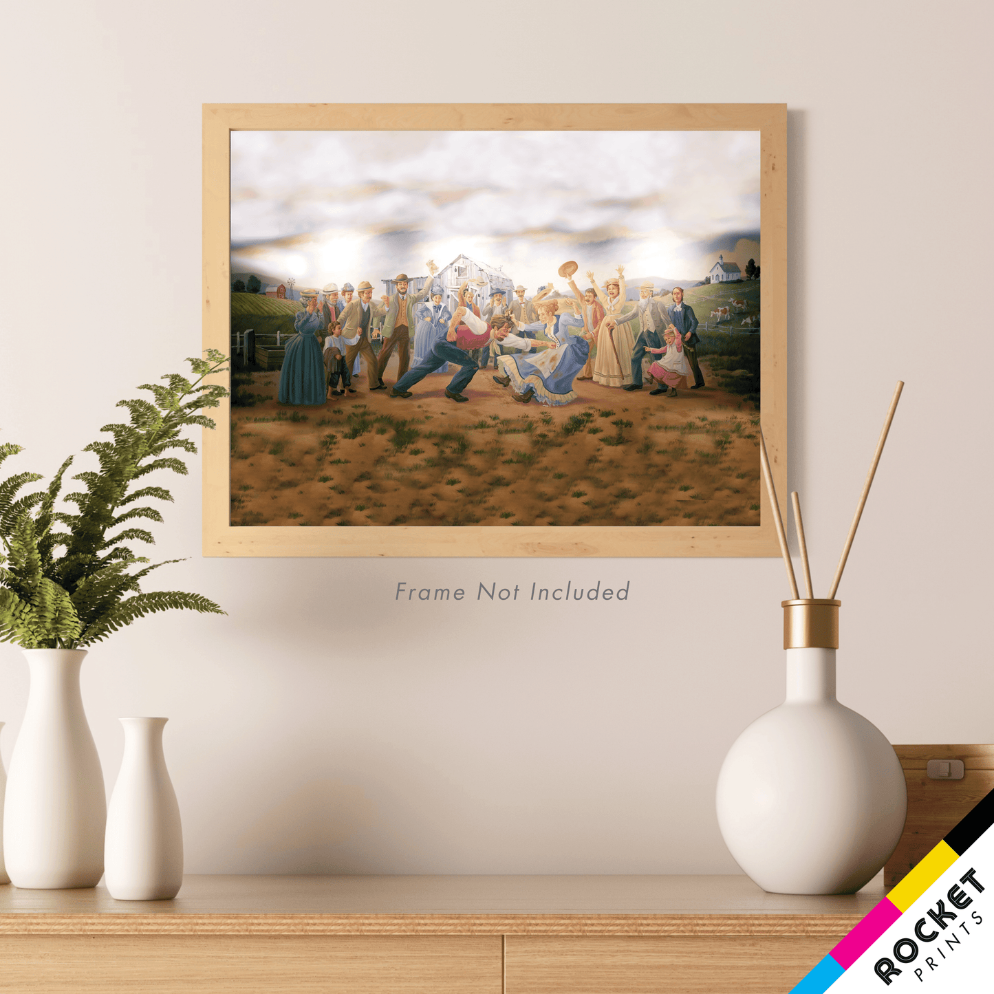 Sunday Boxing Pawnee City Hall Mural Poster