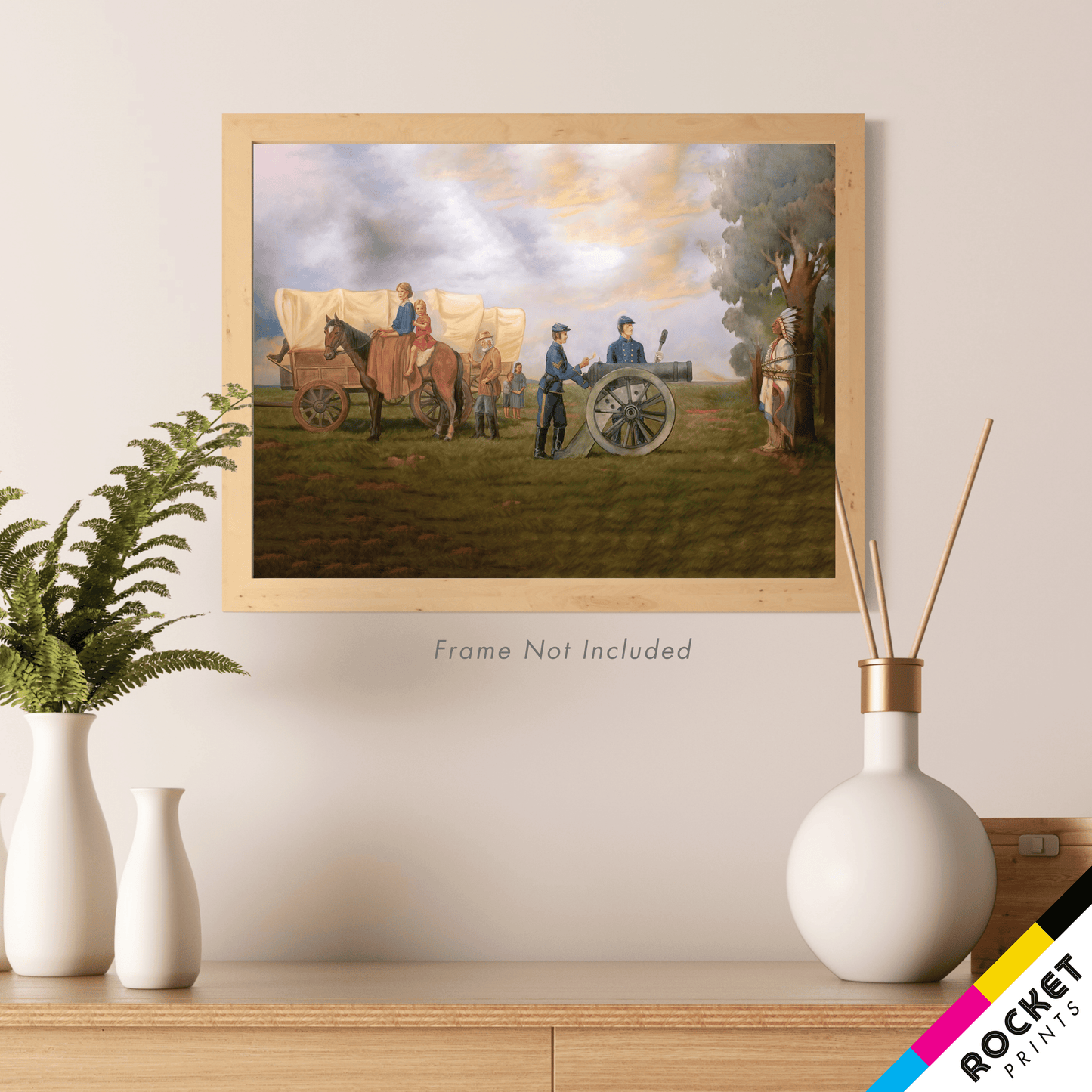 The Trial of Chief Wamapo Pawnee City Hall Mural Poster