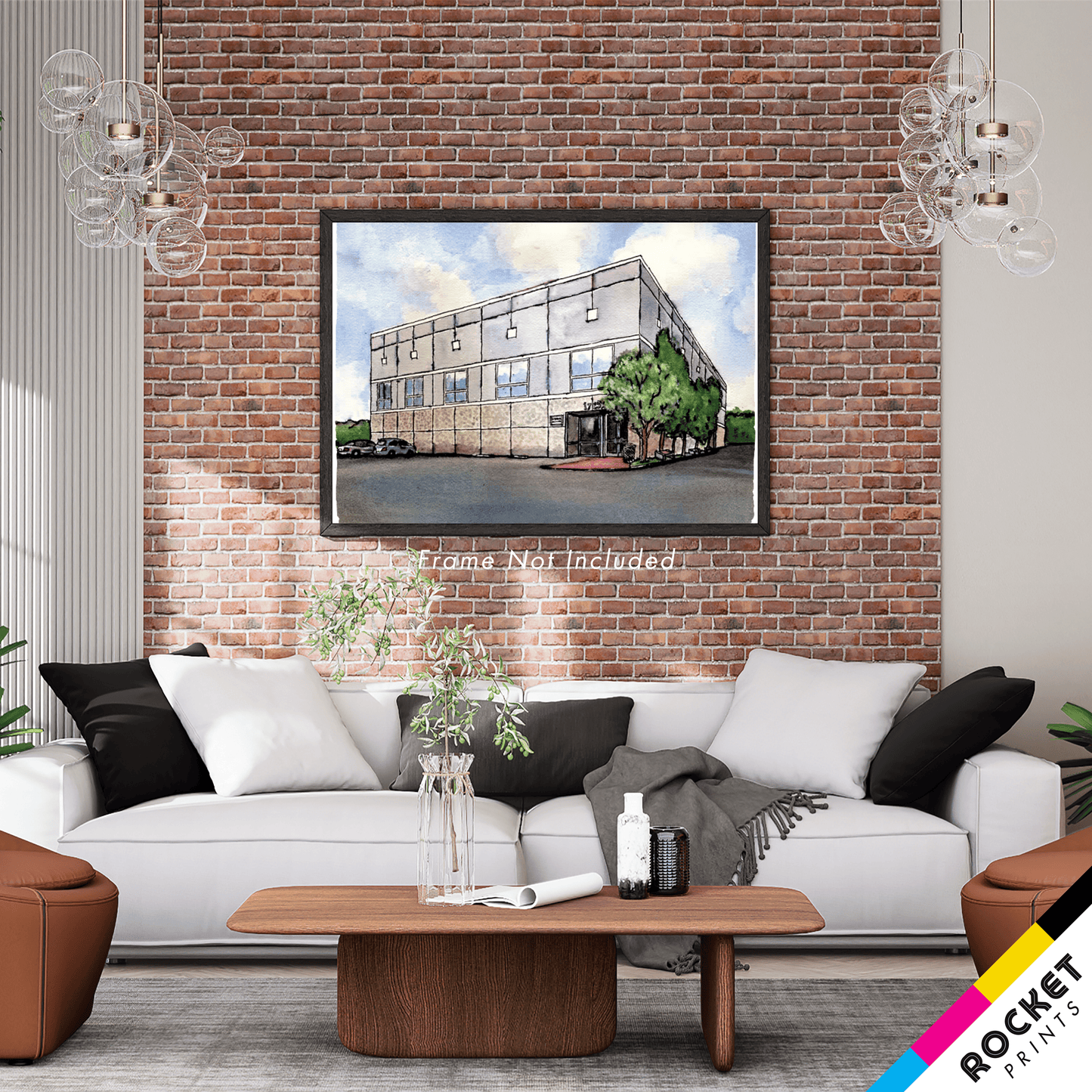 Pam Beesly Office Building Watercolor Painting Poster