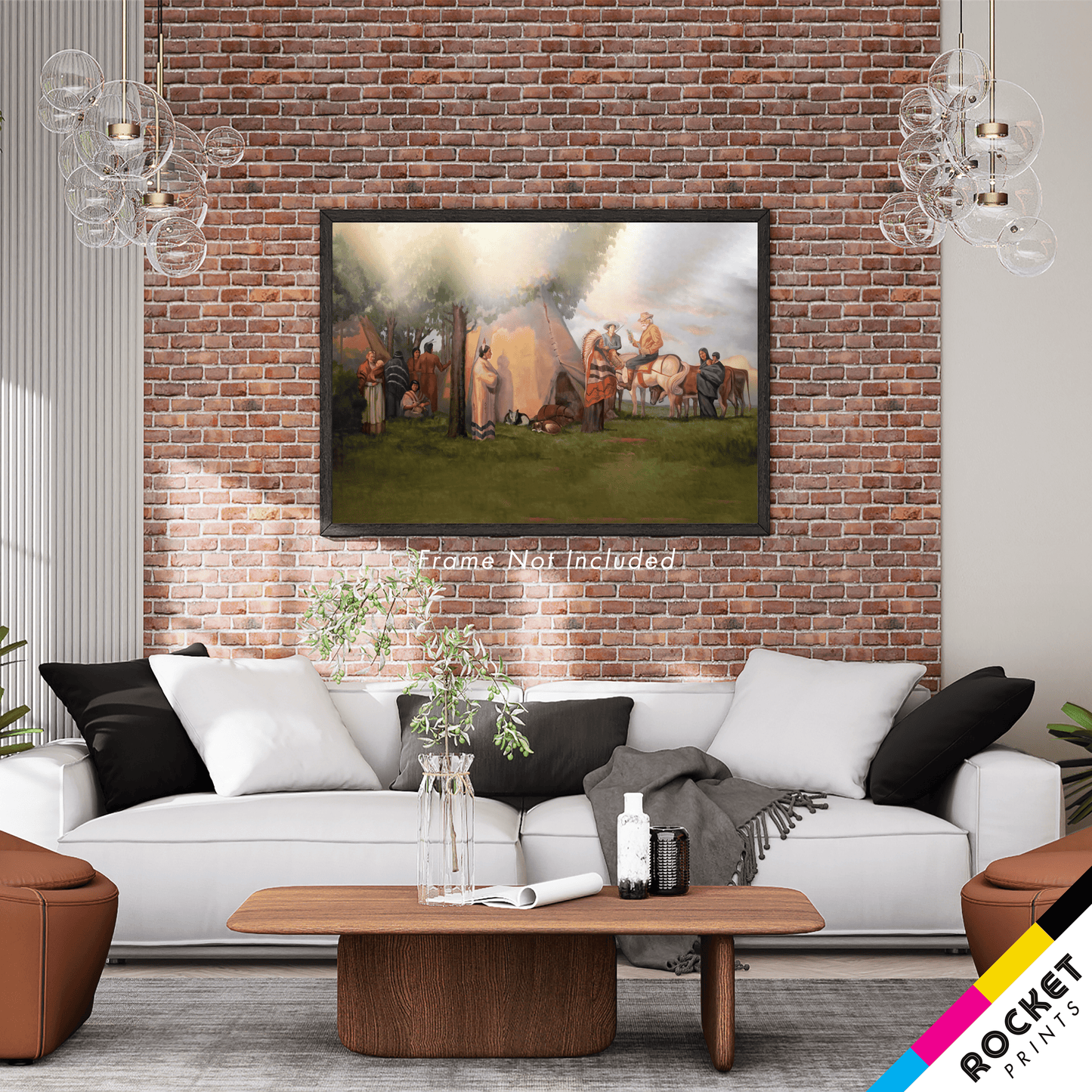 Trading Post Pawnee City Hall Mural Poster