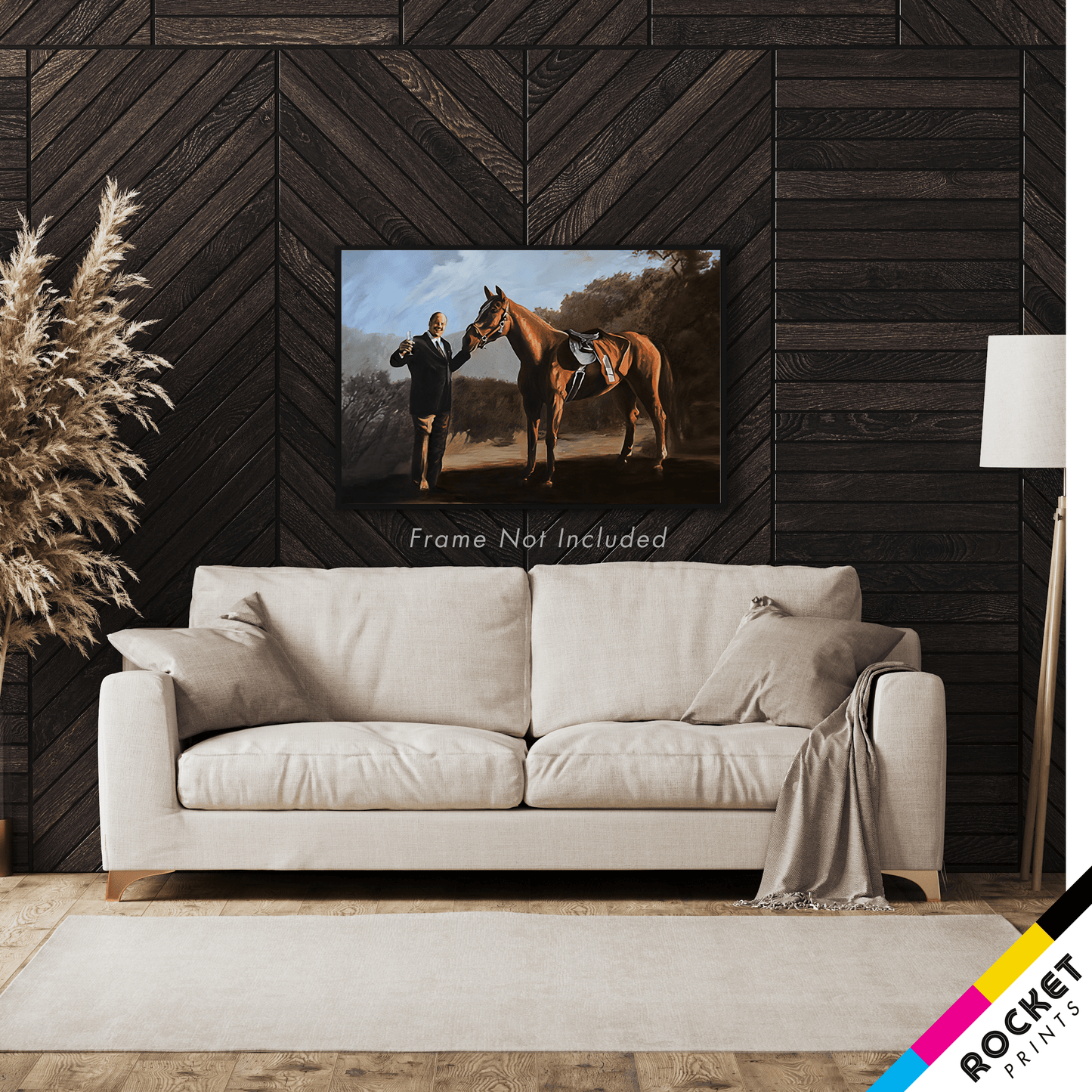 Tony Soprano And Pie-O-My Horse Painting Poster
