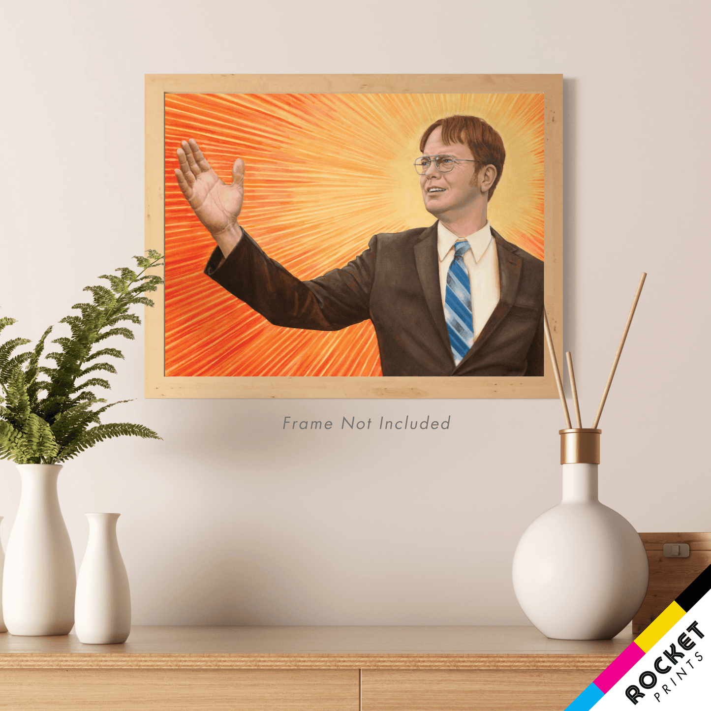 Dwight Schrute Supreme Leader Branch Manager Painting Poster