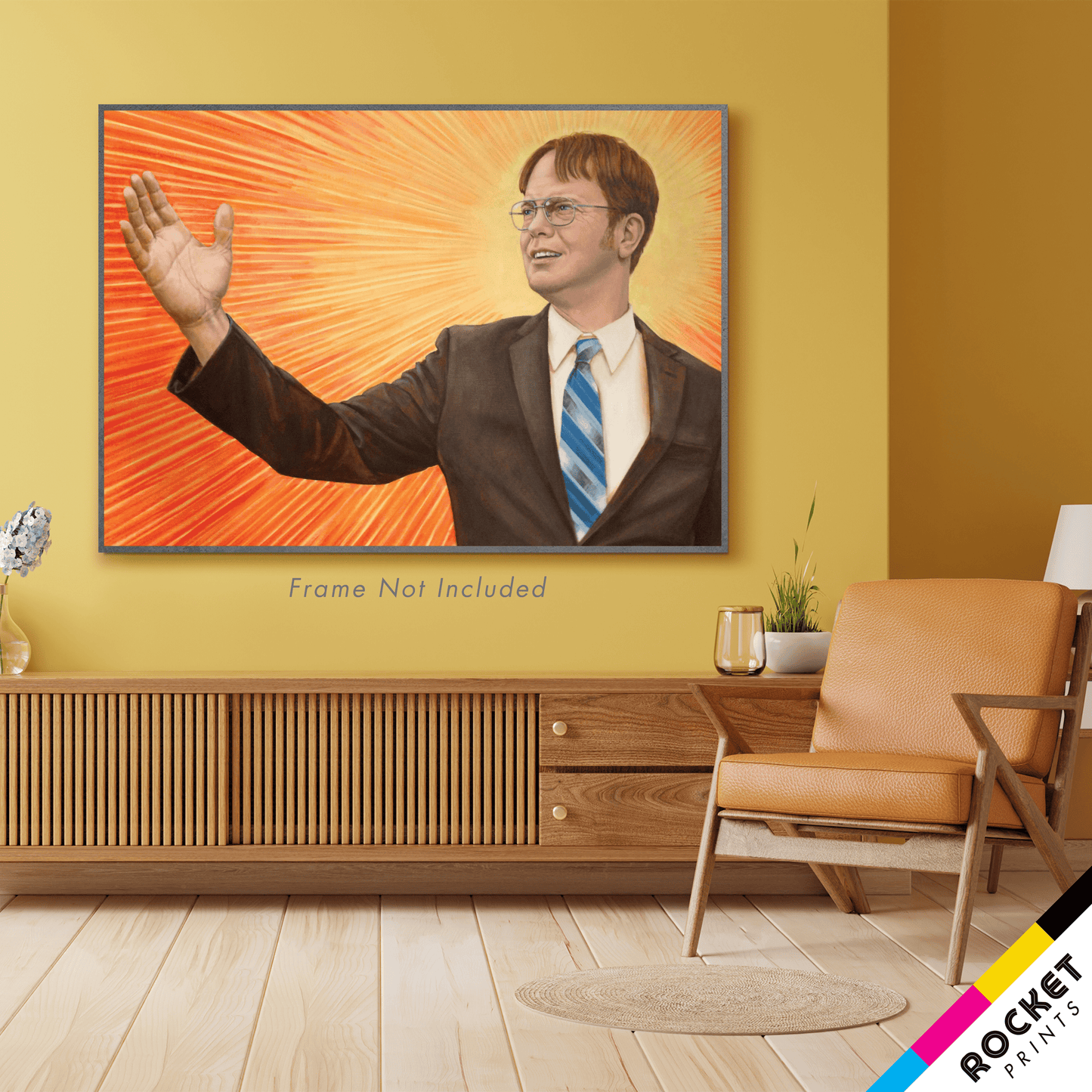 Dwight Schrute Supreme Leader Branch Manager Painting Poster