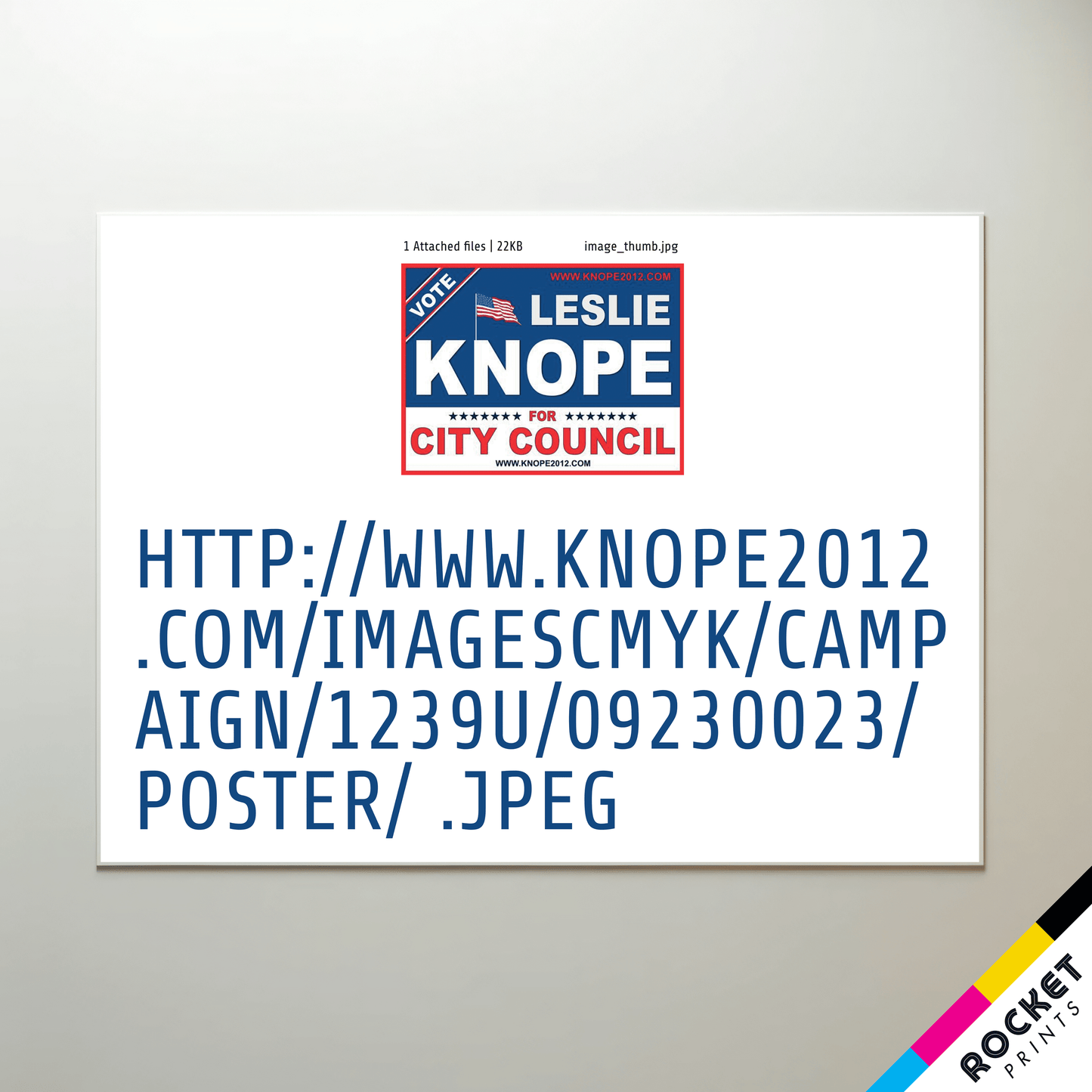 Leslie Knope City Council Screwed Up Sign Poster