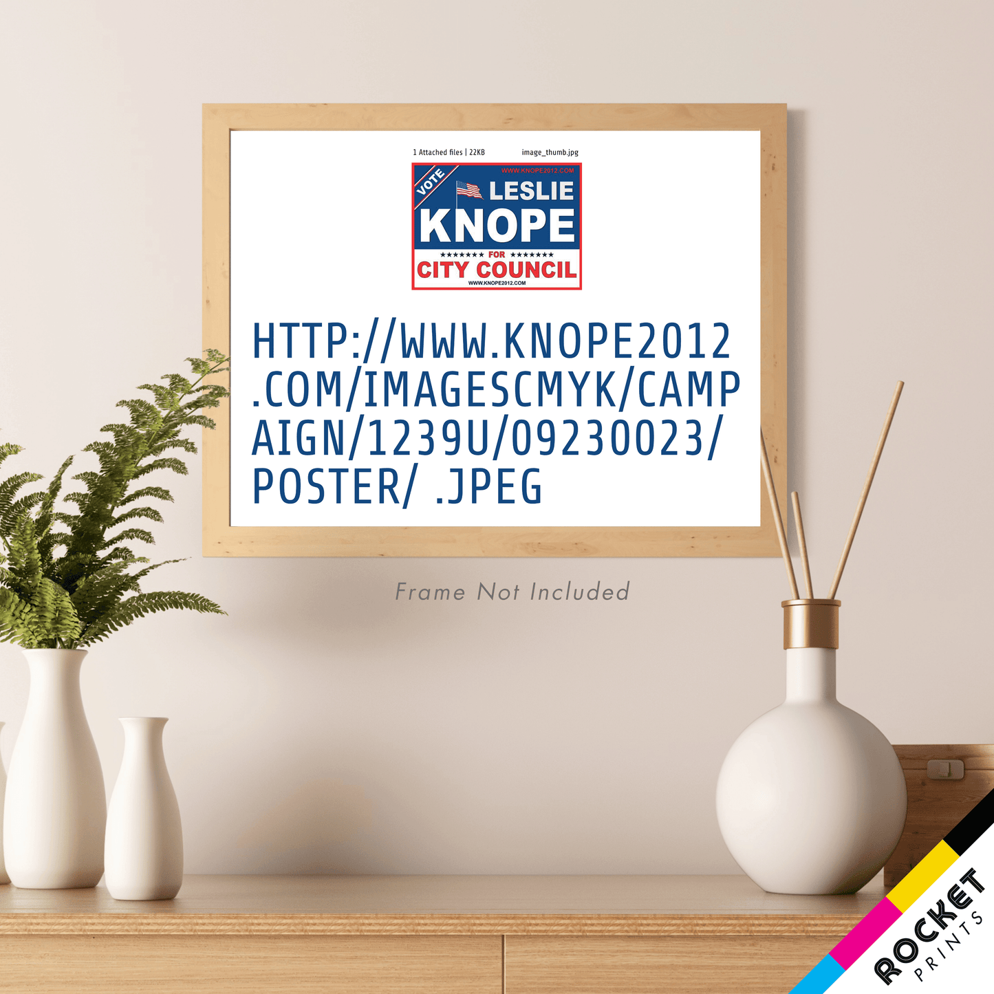 Leslie Knope City Council Screwed Up Sign Poster