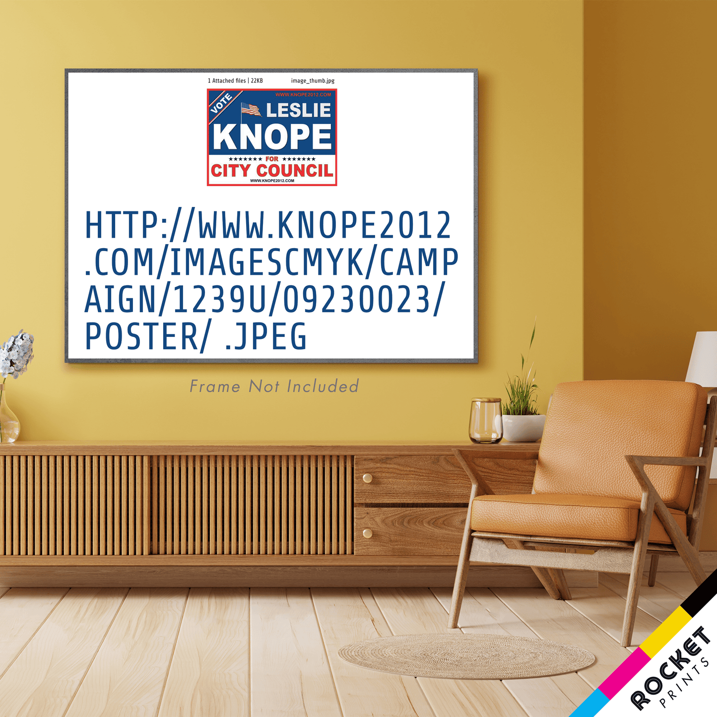 Leslie Knope City Council Screwed Up Sign Poster