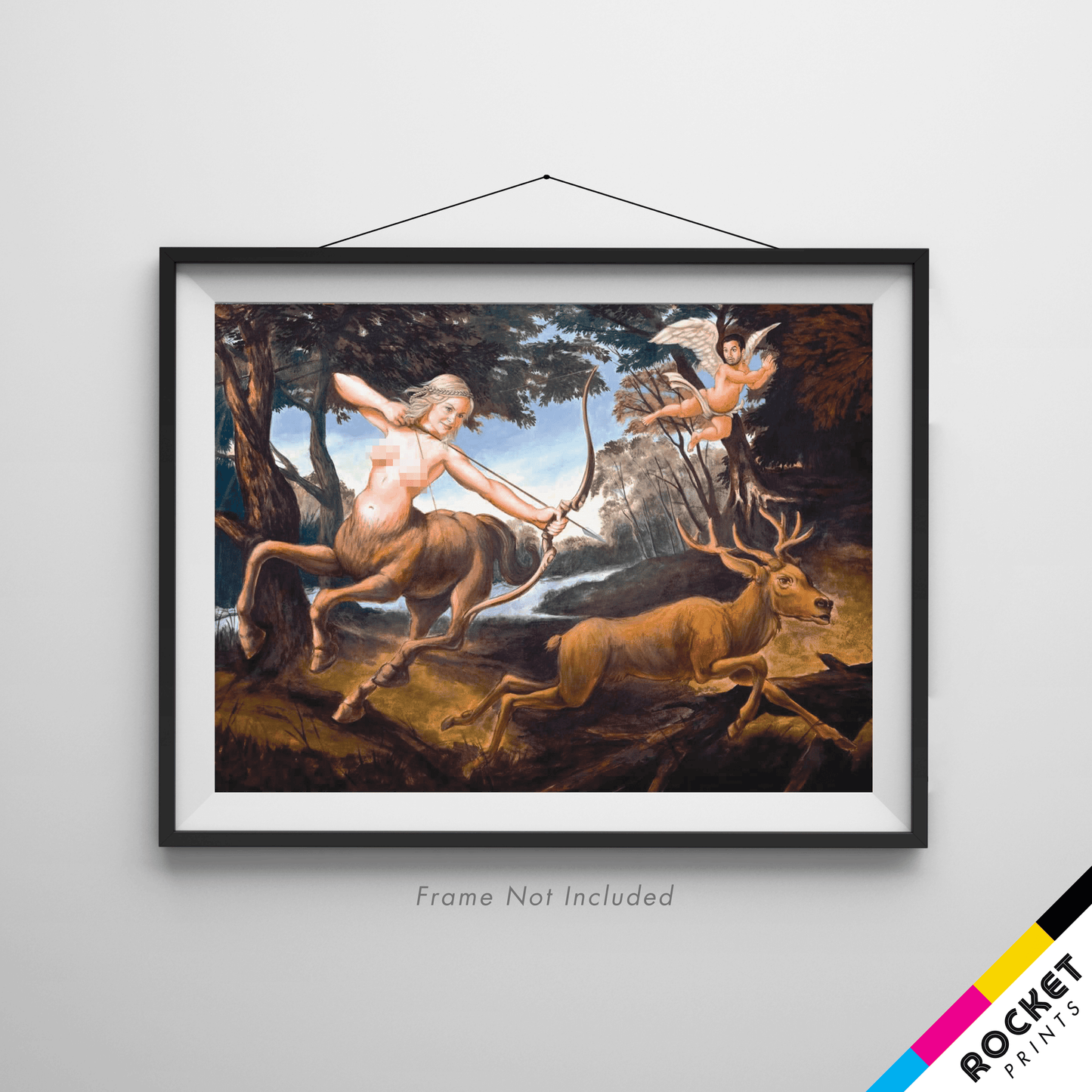 Jerry's Leslie Knope Centaur Diaphena Painting Poster Censored Print