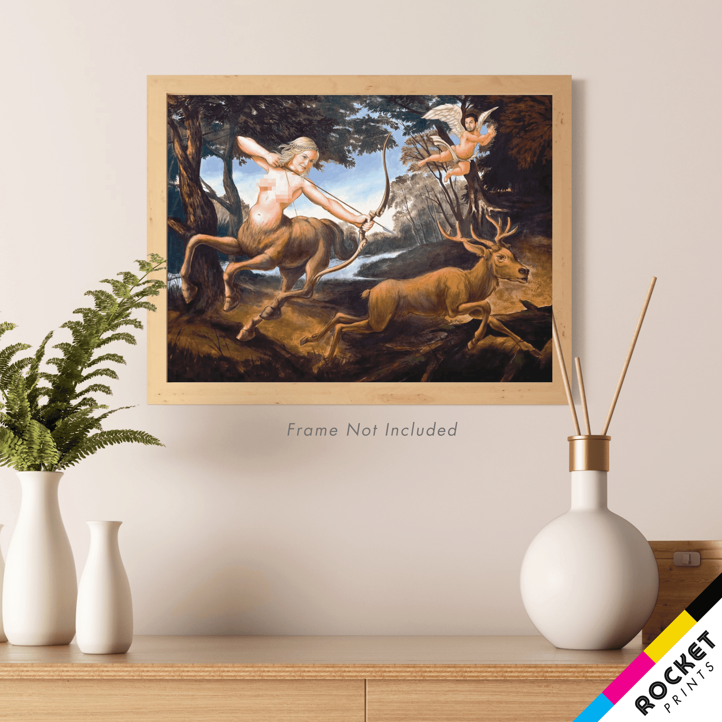 Jerry's Leslie Knope Centaur Diaphena Painting Poster Censored Print