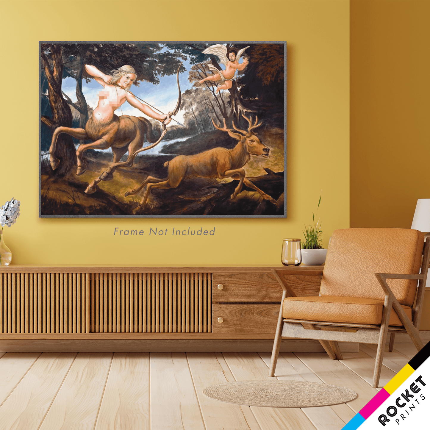 Jerry's Leslie Knope Centaur Diaphena Painting Poster Censored Print