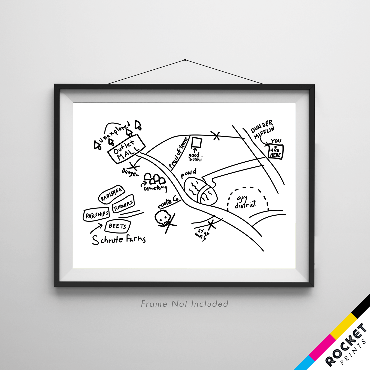 Schrute Farms Map Poster