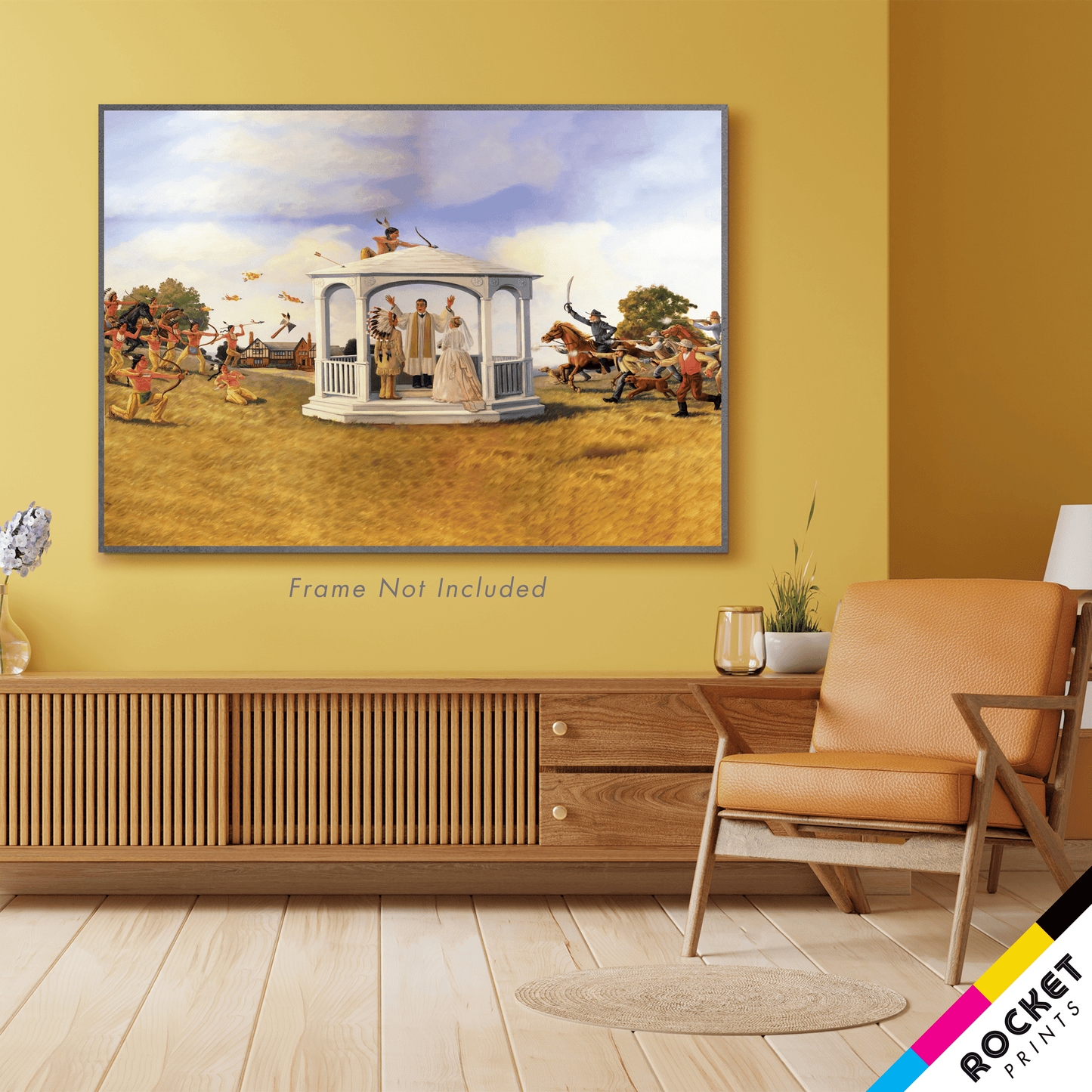 Turnbill Mansion Wedding Pawnee City Hall Mural Poster