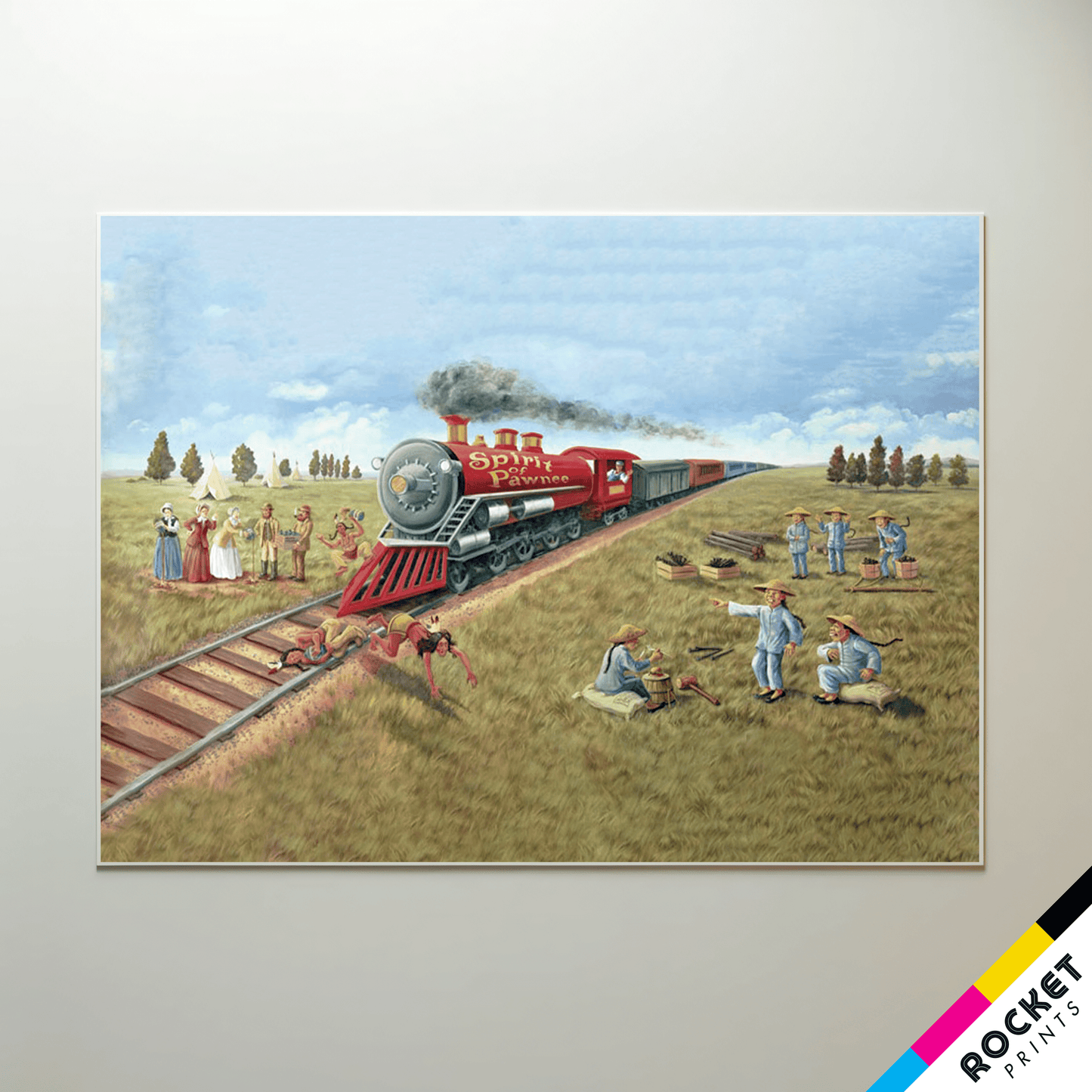 Spirit of Pawnee Pawnee City Hall Mural Poster