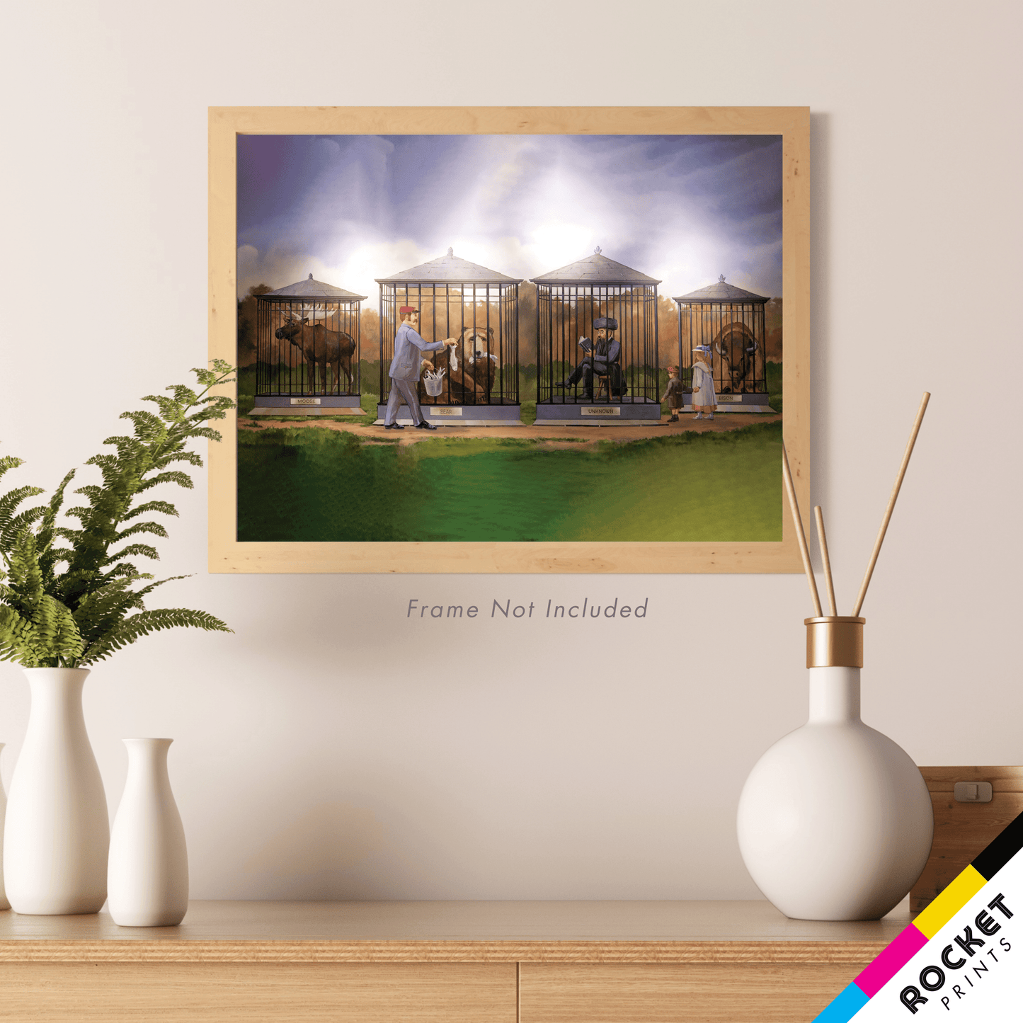 Pawnee Zoo Pawnee City Hall Mural Poster