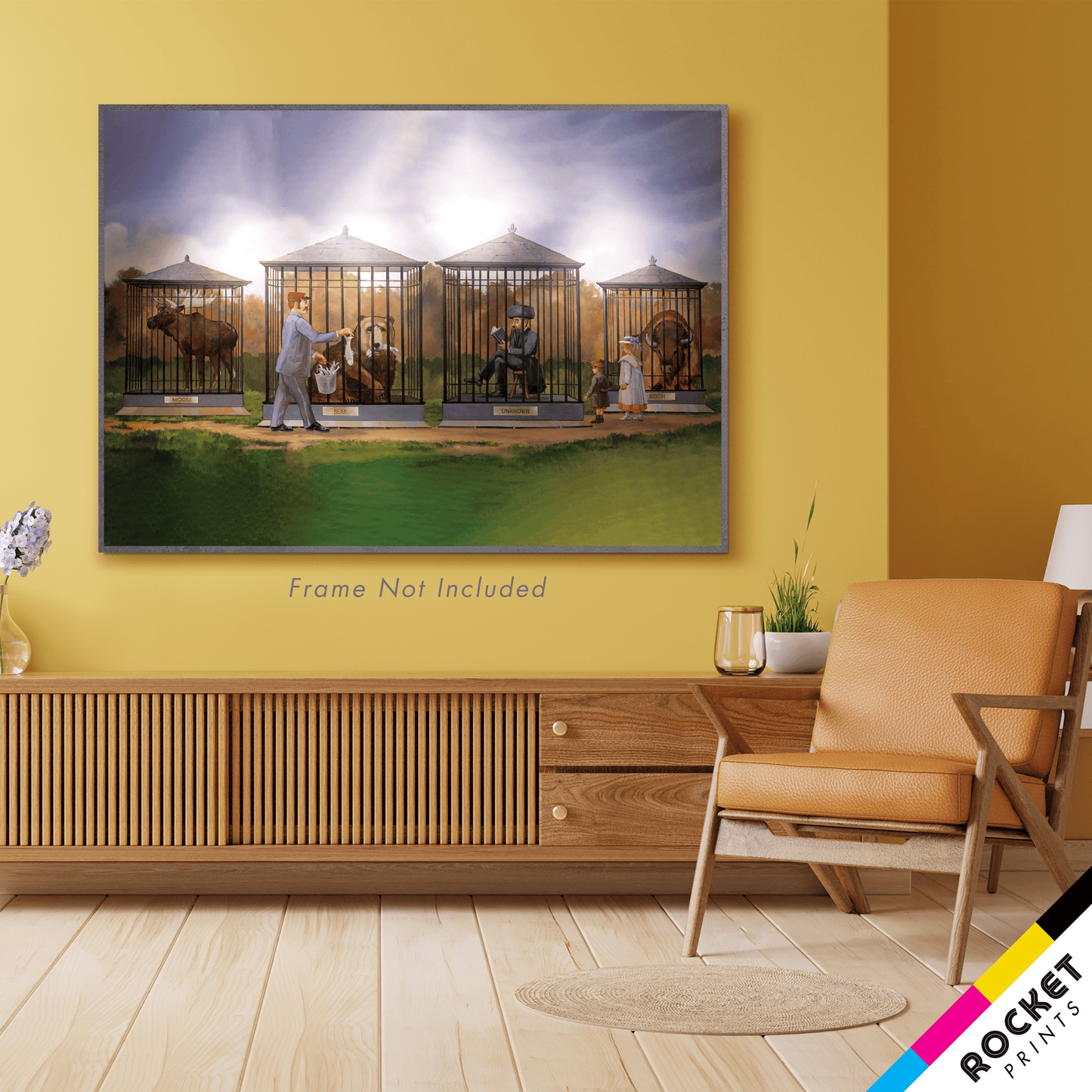 Pawnee Zoo Pawnee City Hall Mural Poster