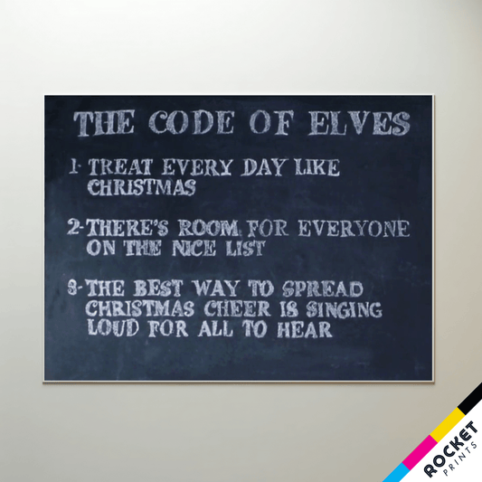 The Code Of Elves Spread Christmas Cheer Poster