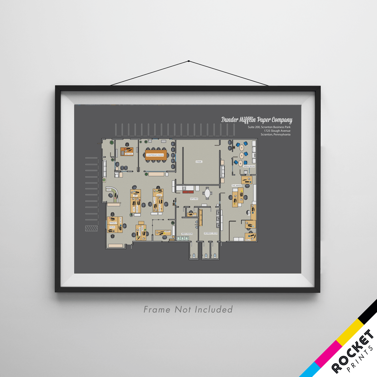 Dunder Mifflin Paper Company Floor Plan Poster