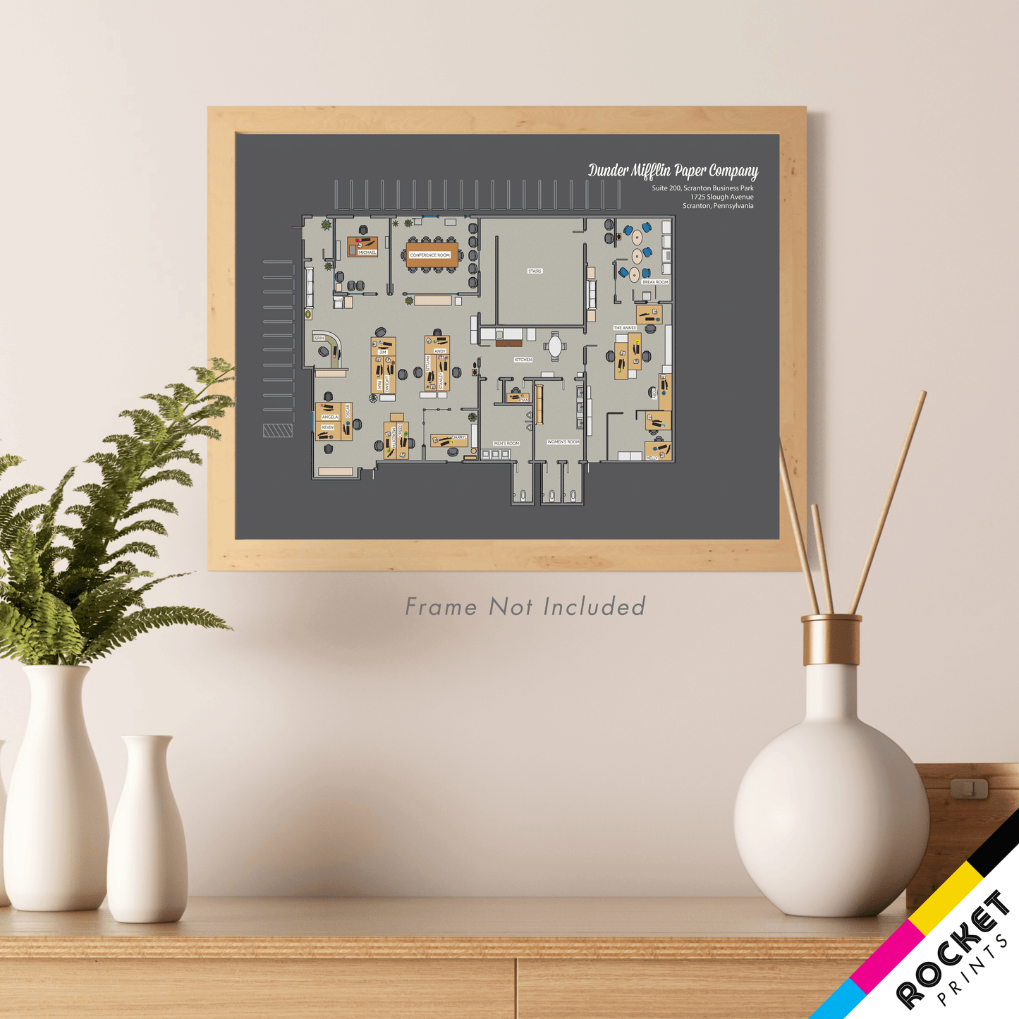 Dunder Mifflin Paper Company Floor Plan Poster