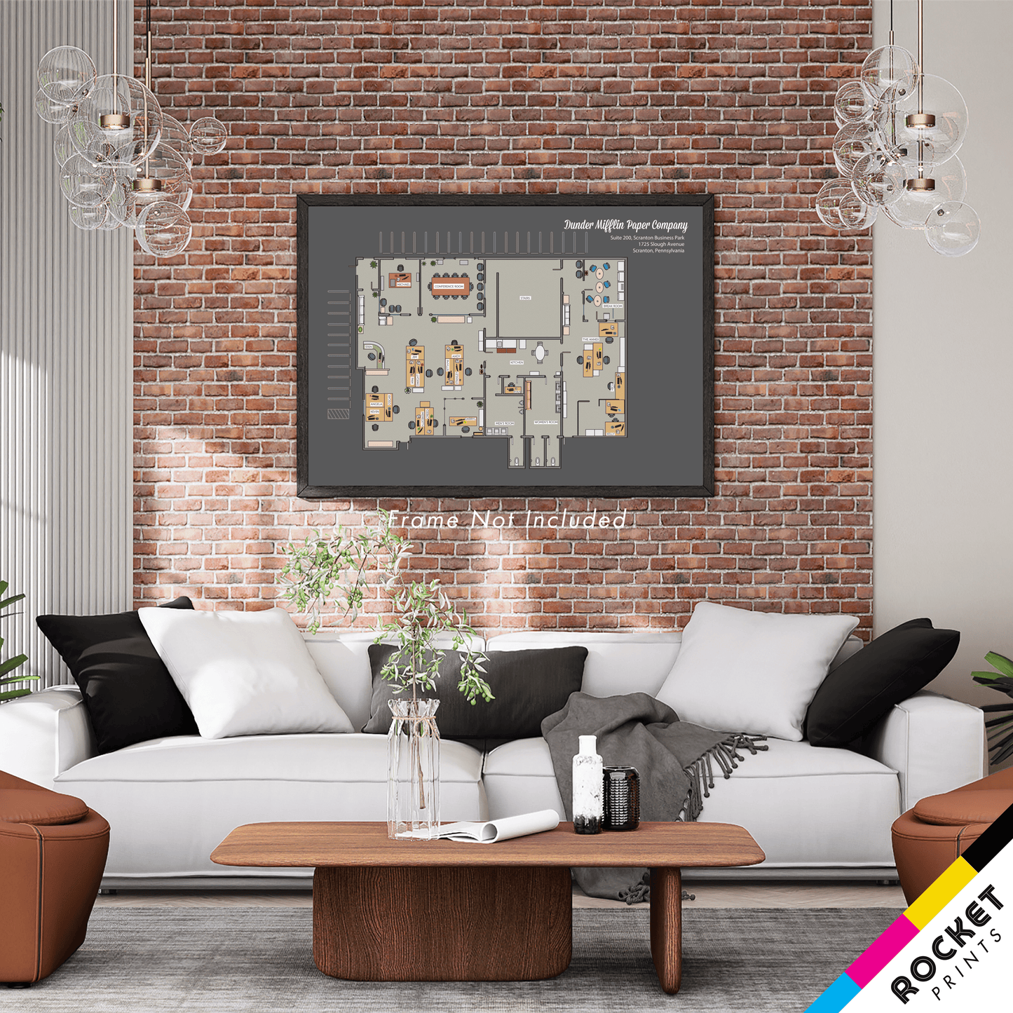Dunder Mifflin Paper Company Floor Plan Poster