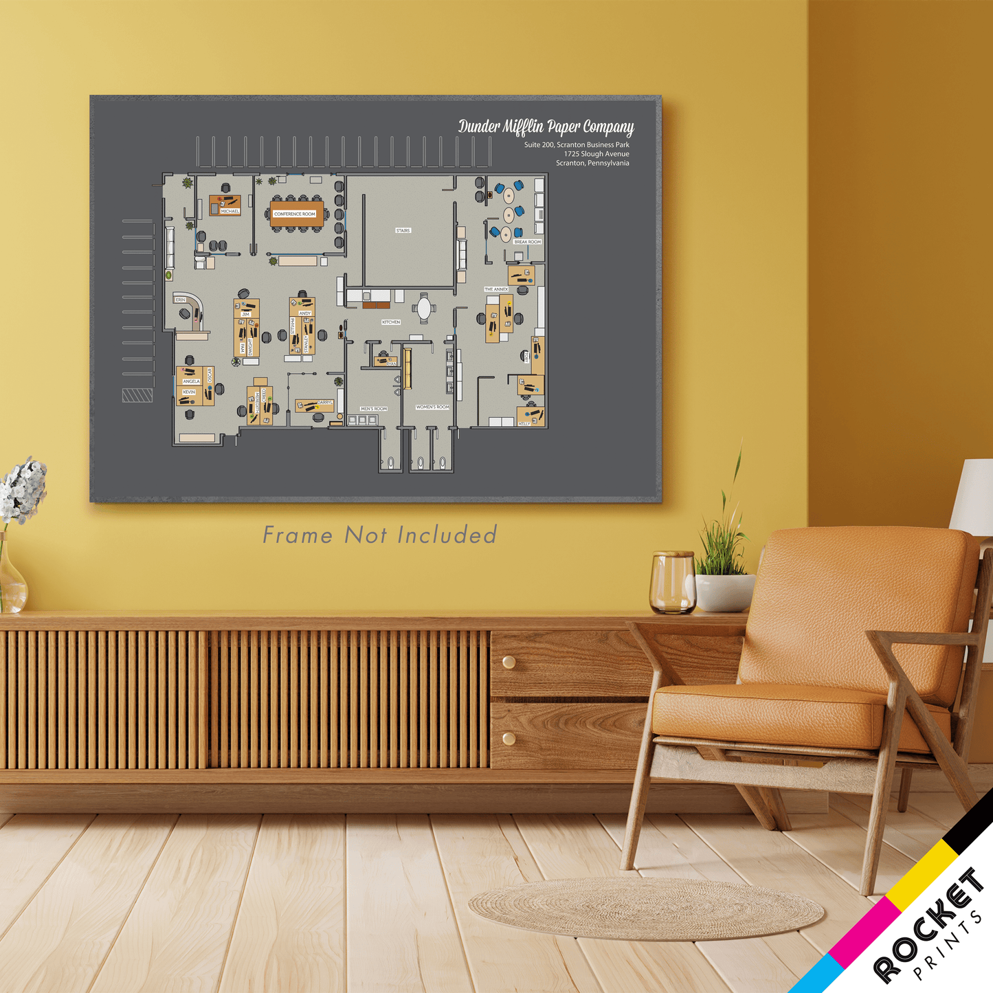 Dunder Mifflin Paper Company Floor Plan Poster