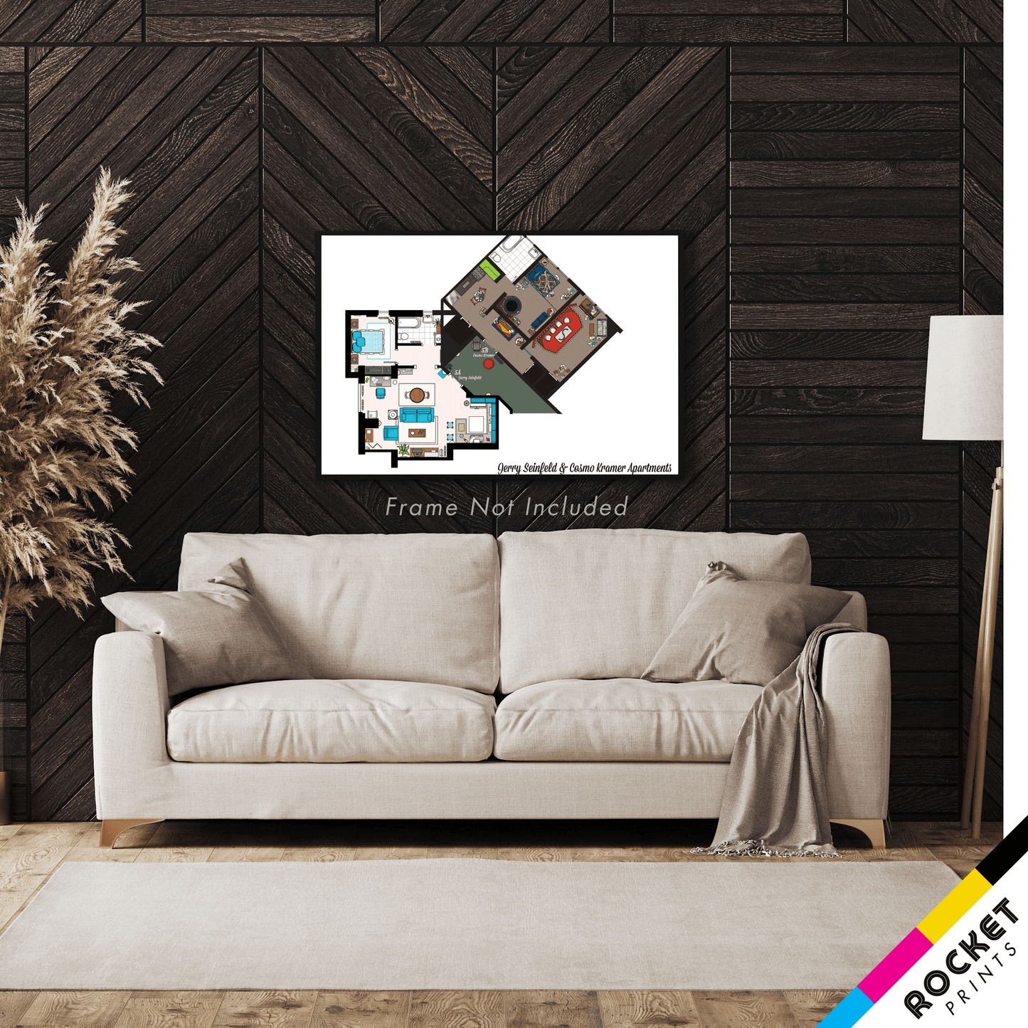 Jerry And Kramer Apartments Floor Plan Poster