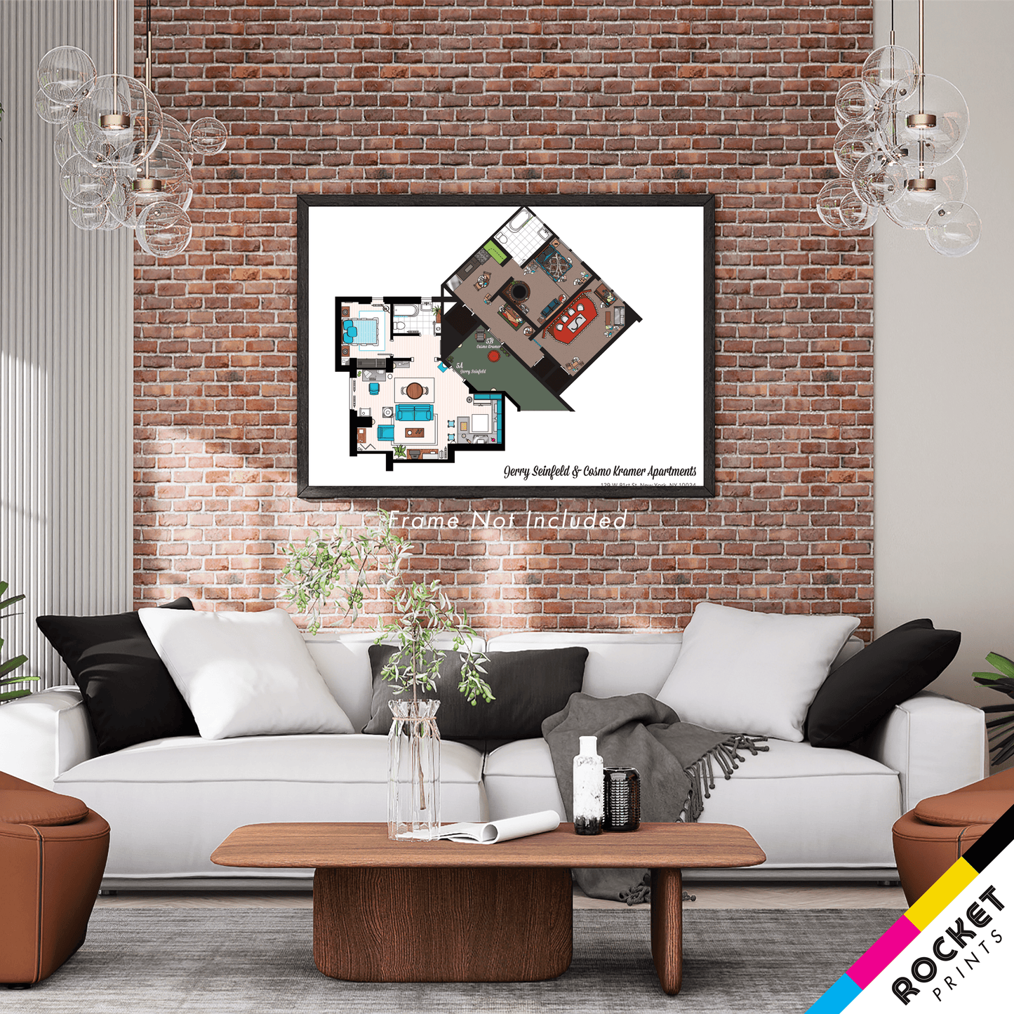 Jerry And Kramer Apartments Floor Plan Poster
