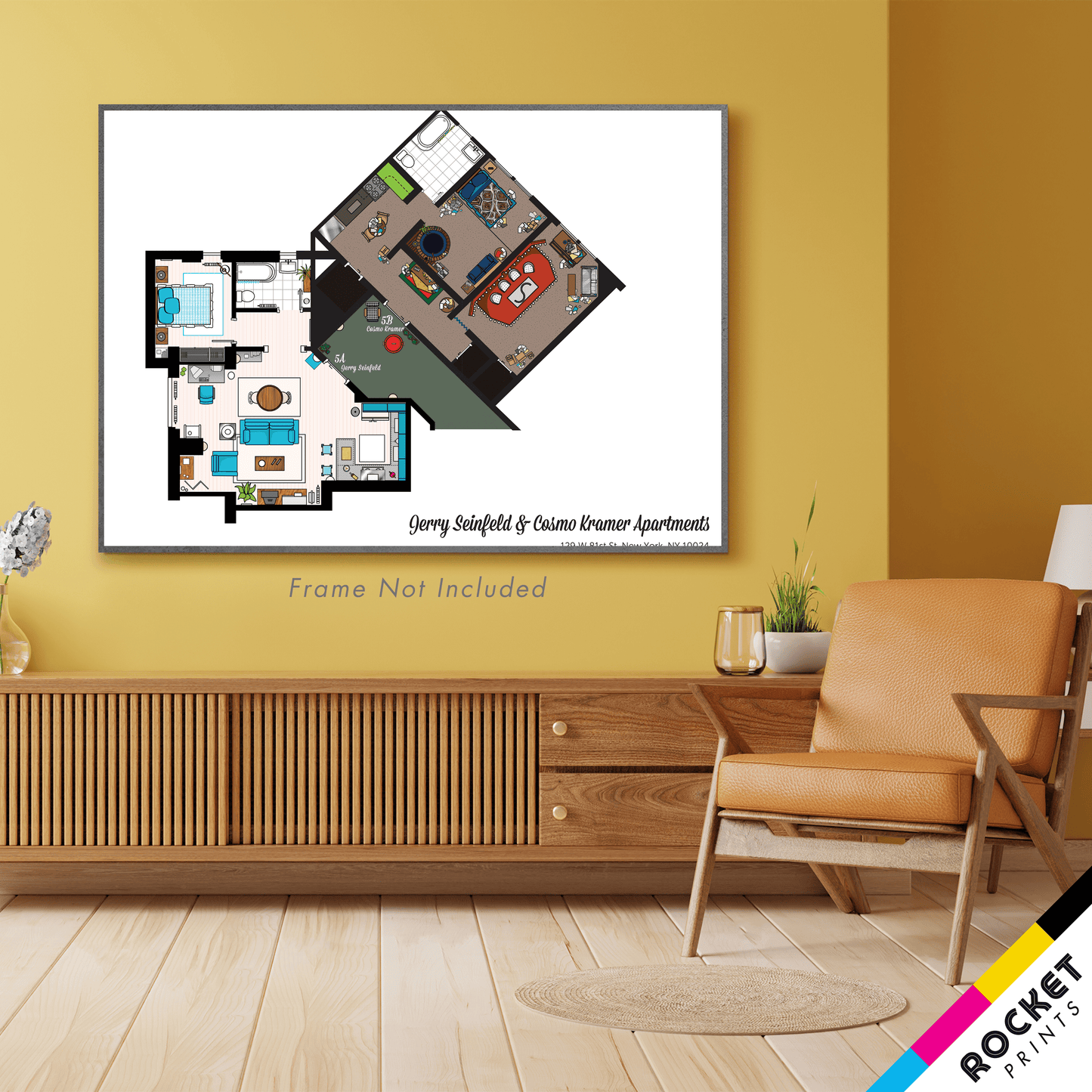 Jerry And Kramer Apartments Floor Plan Poster