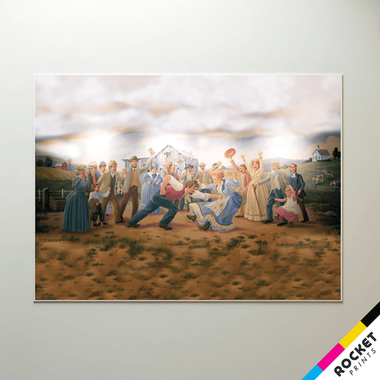 Sunday Boxing Pawnee City Hall Mural Poster