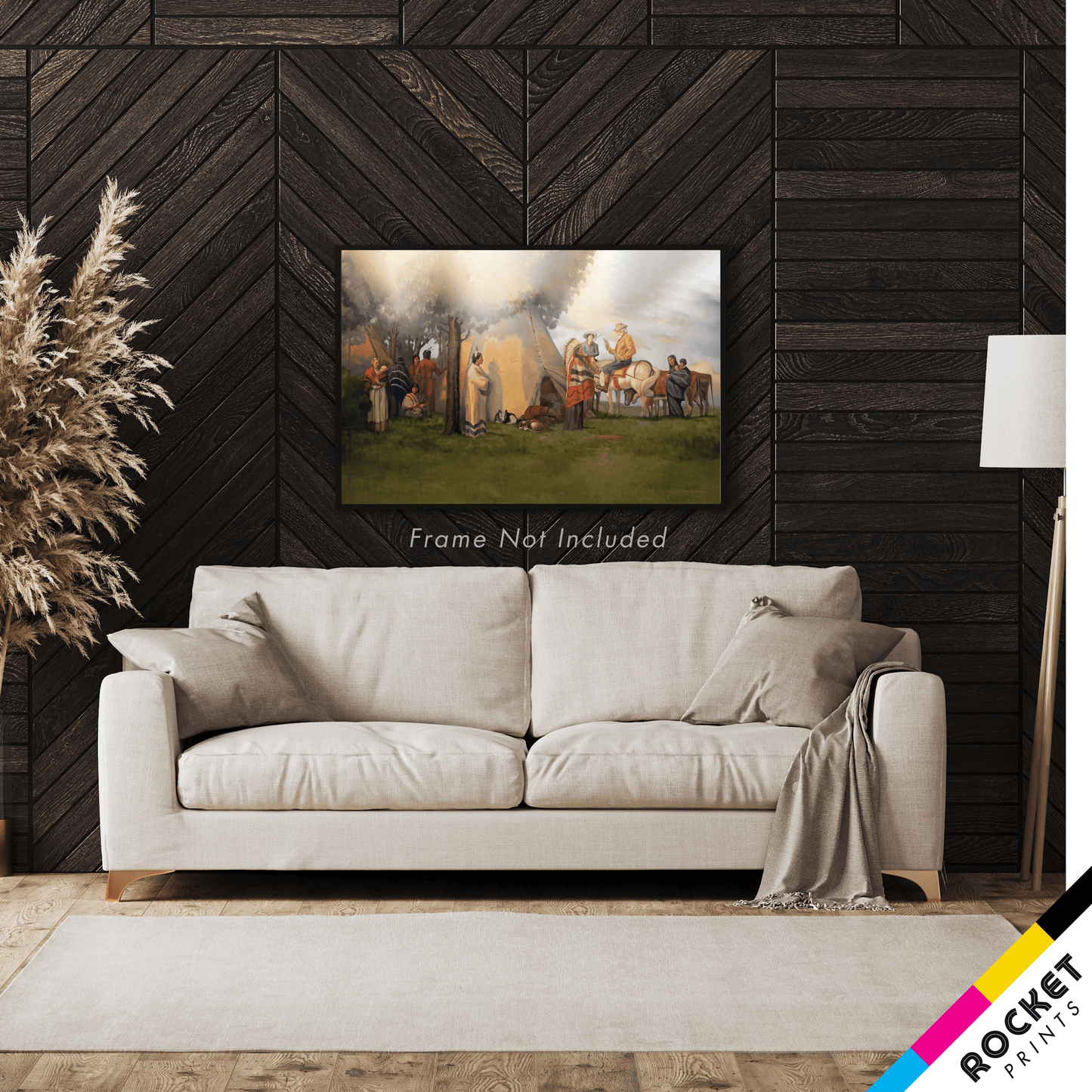 Trading Post Pawnee City Hall Mural Poster