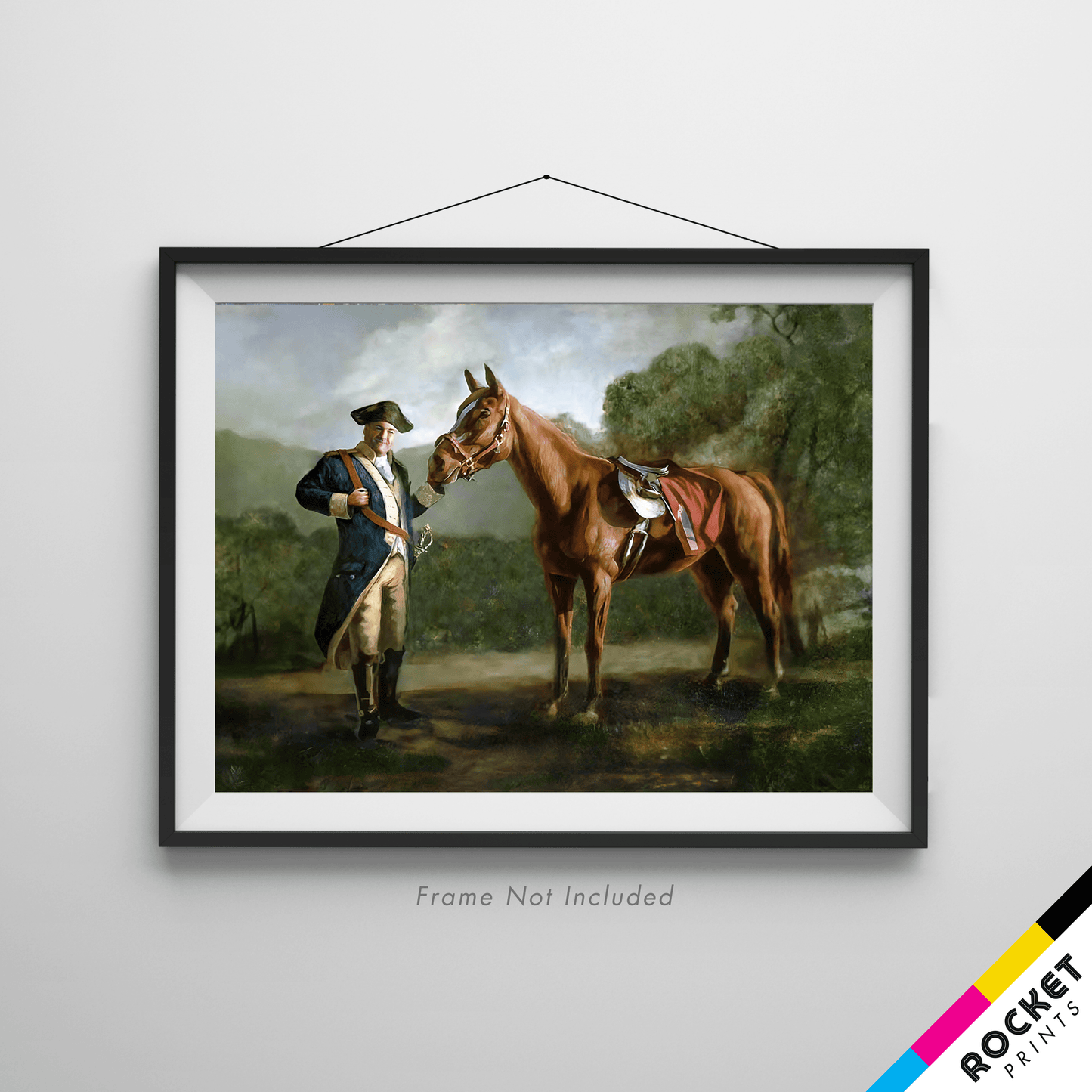 Napoleon Tony Soprano And Pie-O-My Horse Painting Poster