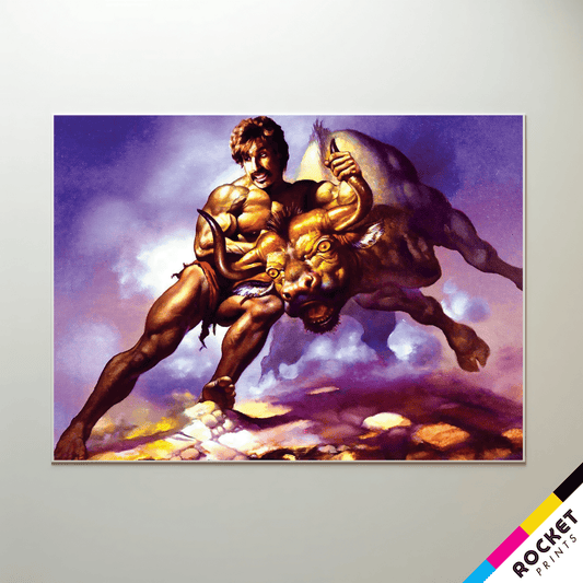 White Goodman Taking The Bull By The Horns Poster