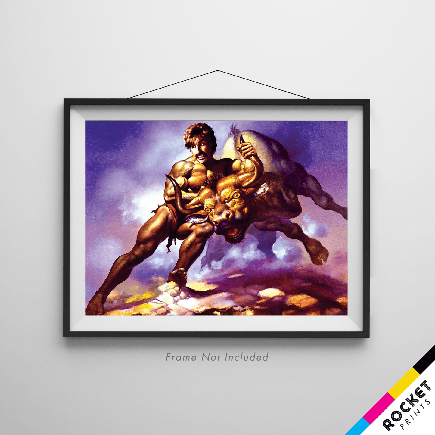White Goodman Taking The Bull By The Horns Poster