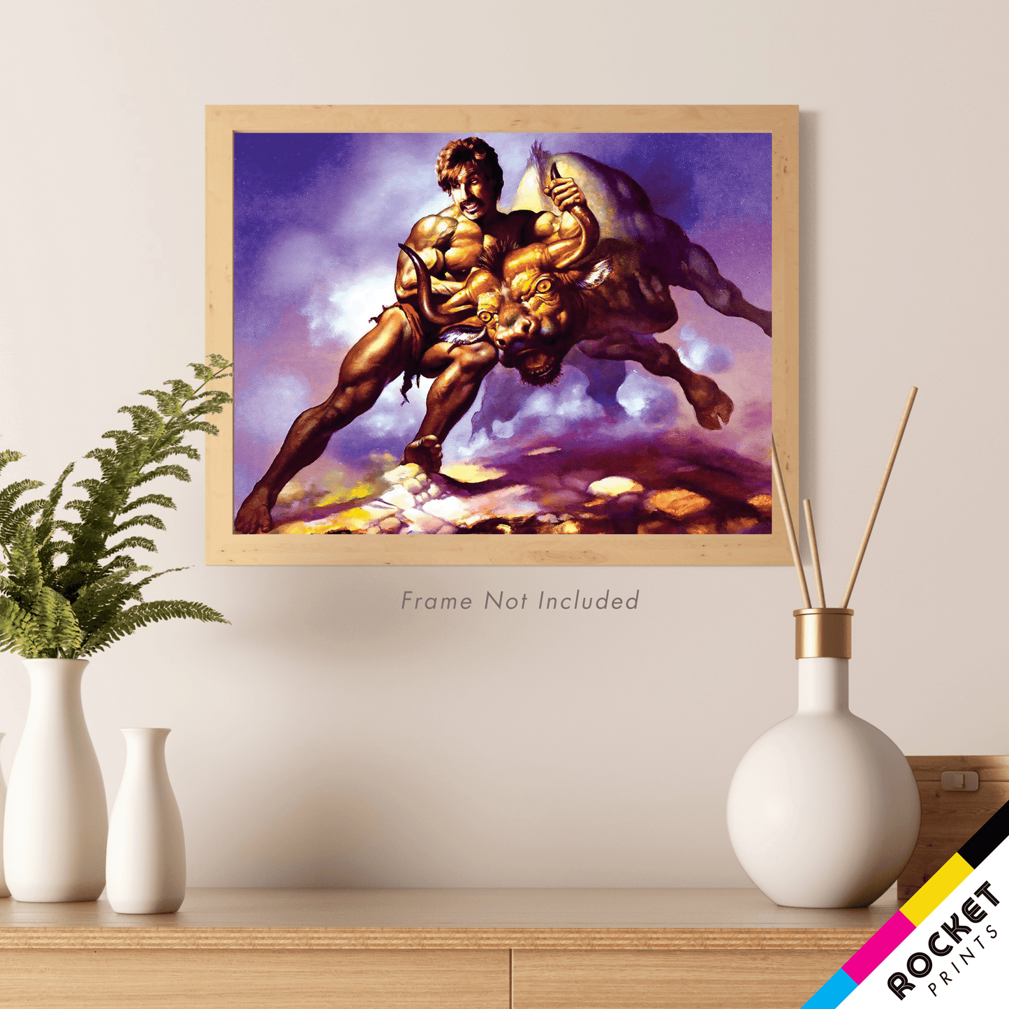 White Goodman Taking The Bull By The Horns Poster