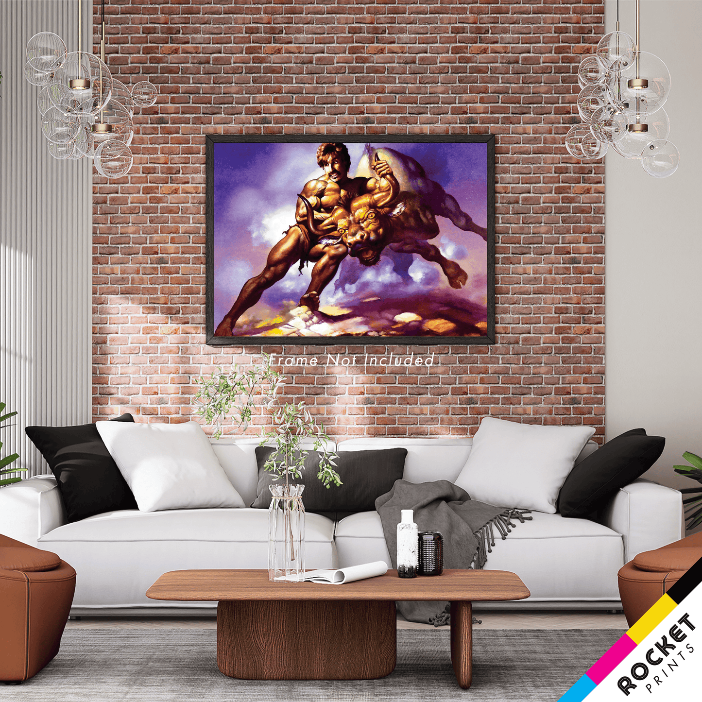 White Goodman Taking The Bull By The Horns Poster