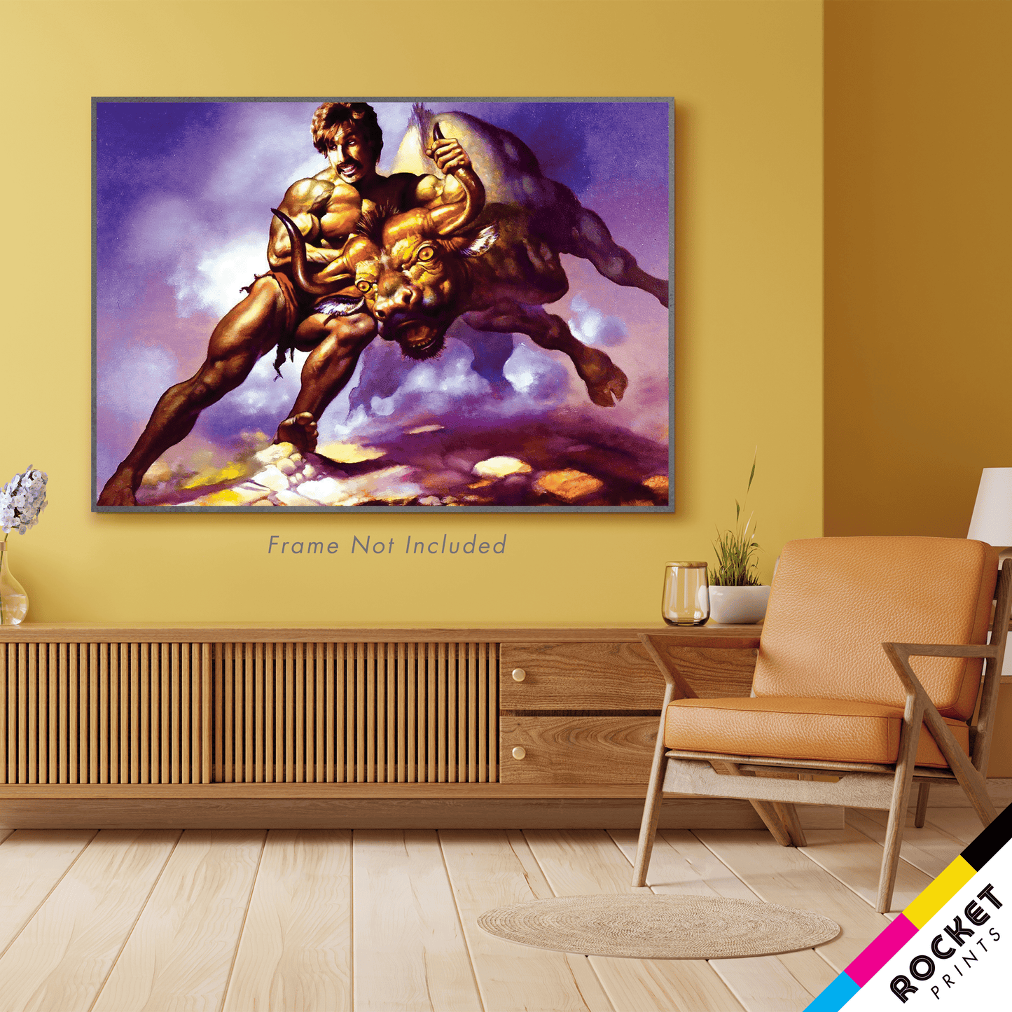 White Goodman Taking The Bull By The Horns Poster