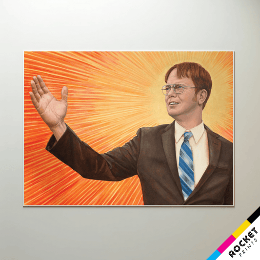 Dwight Schrute Supreme Leader Branch Manager Painting Poster Print