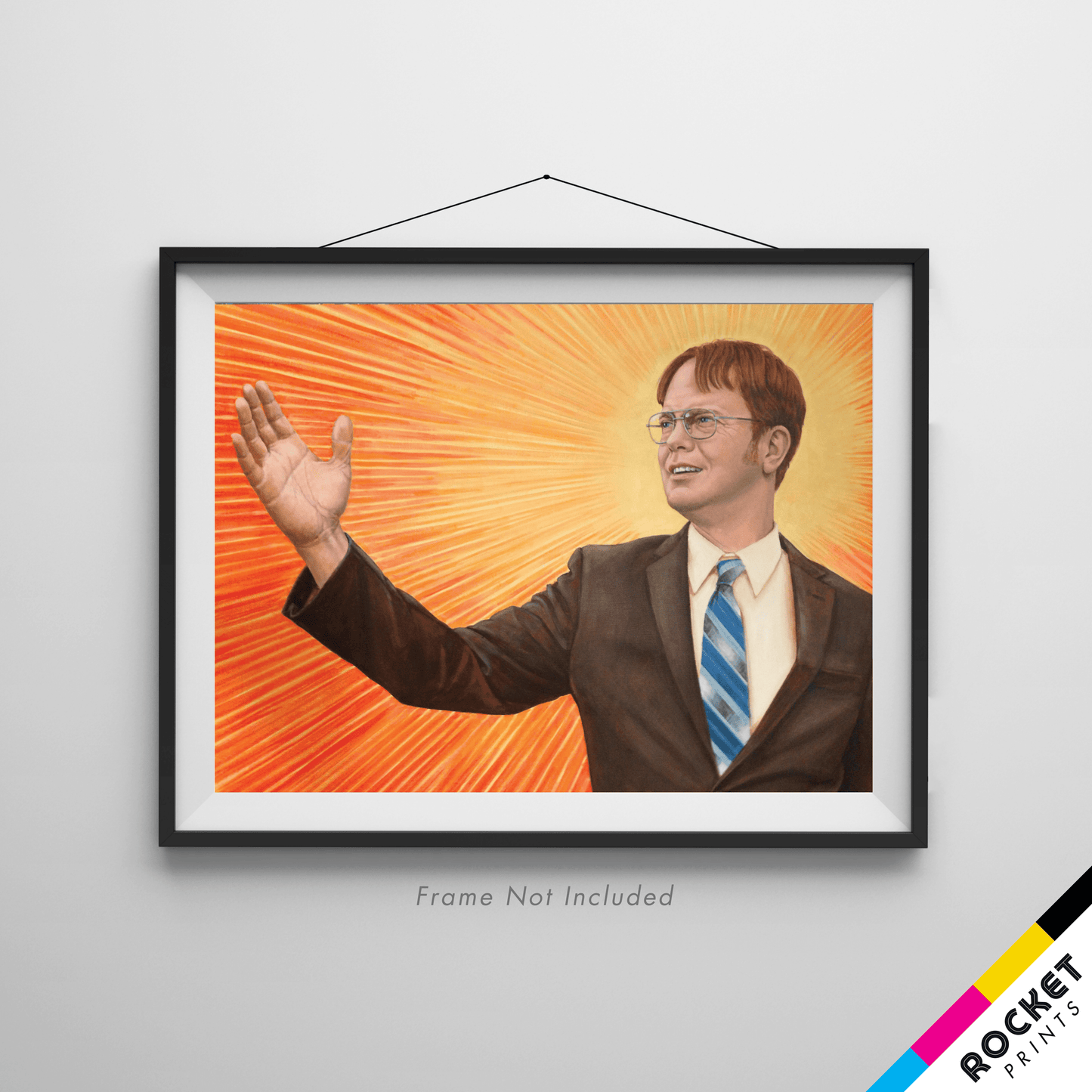 Dwight Schrute Supreme Leader Branch Manager Painting Poster