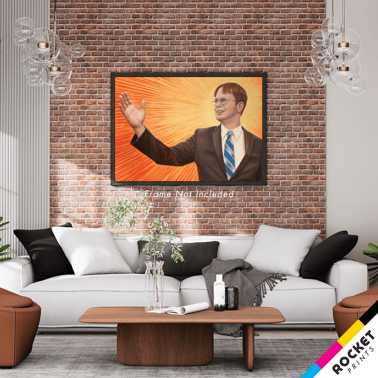 Dwight Schrute Supreme Leader Branch Manager Painting Poster