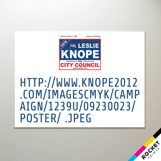 Leslie Knope City Council Screwed Up Sign Poster