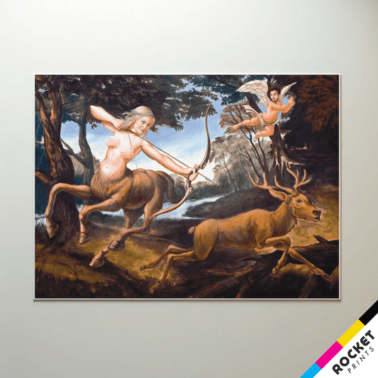 Jerry's Leslie Knope Centaur Diaphena Painting Poster Censored Print