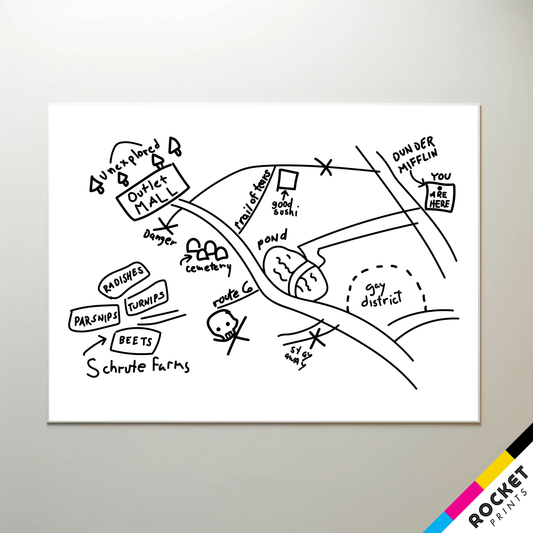 Schrute Farms Map Poster